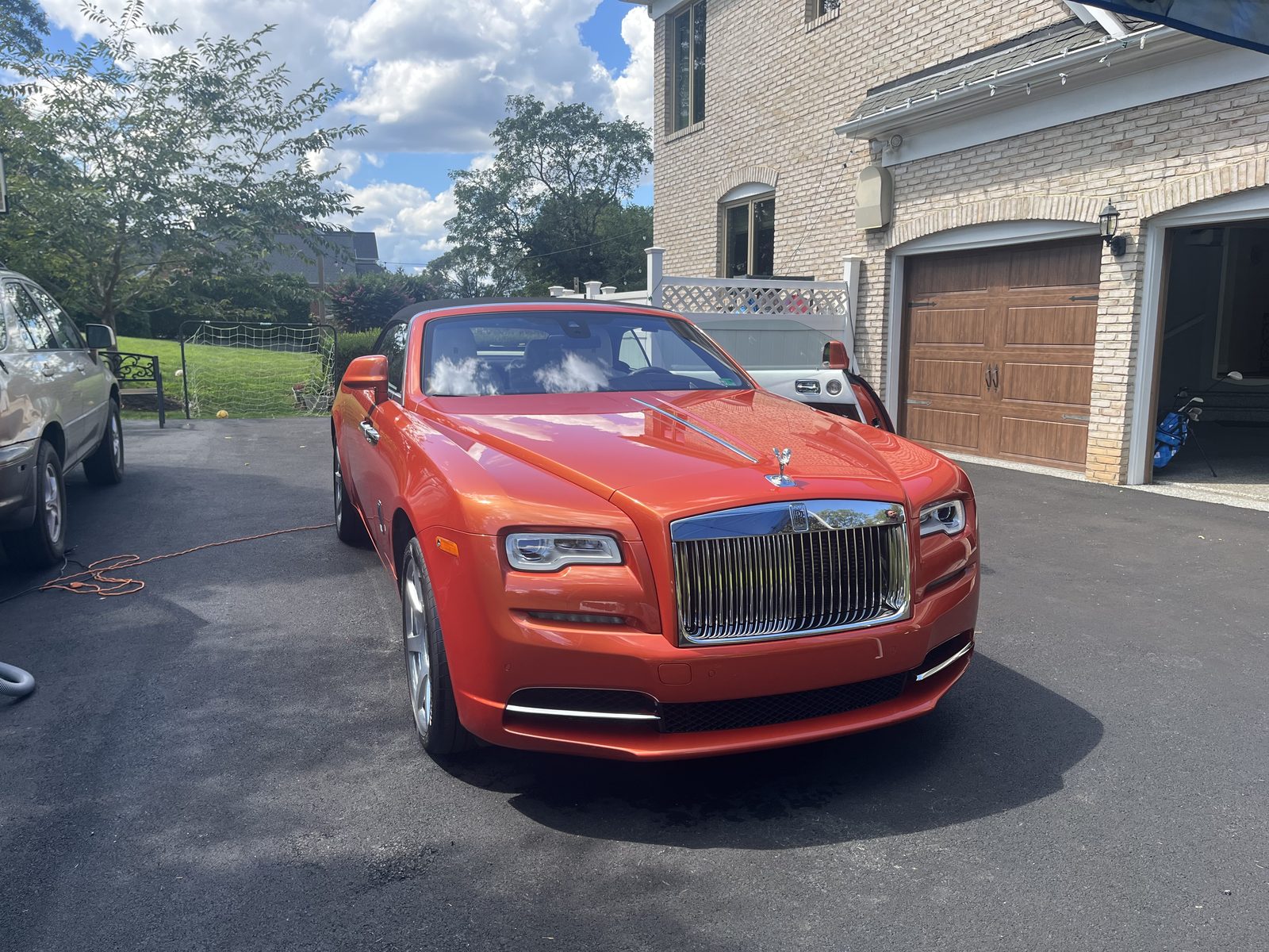 Detailed Rolls-Royce Dawn convertible exterior