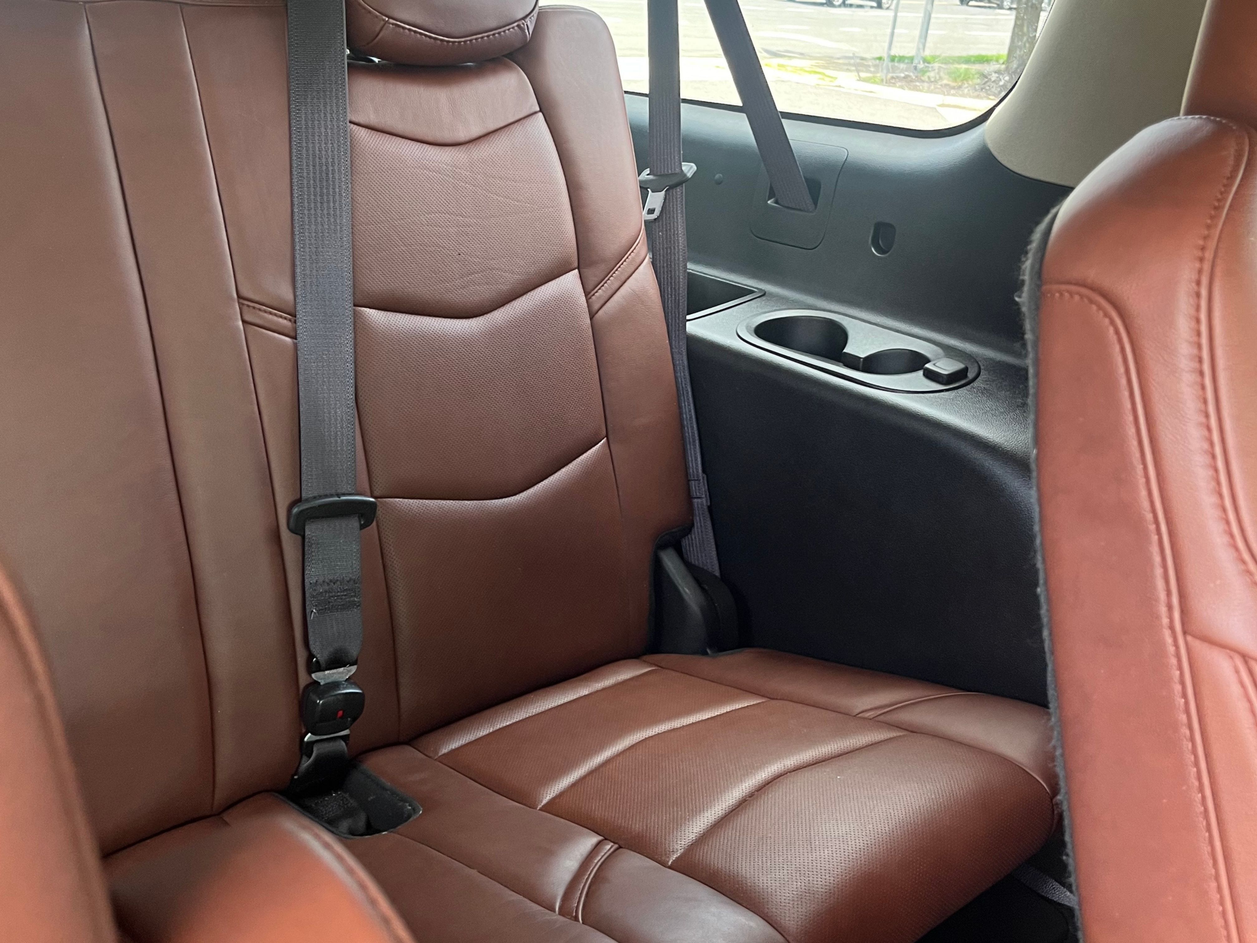 Spotless leather seats after detailing